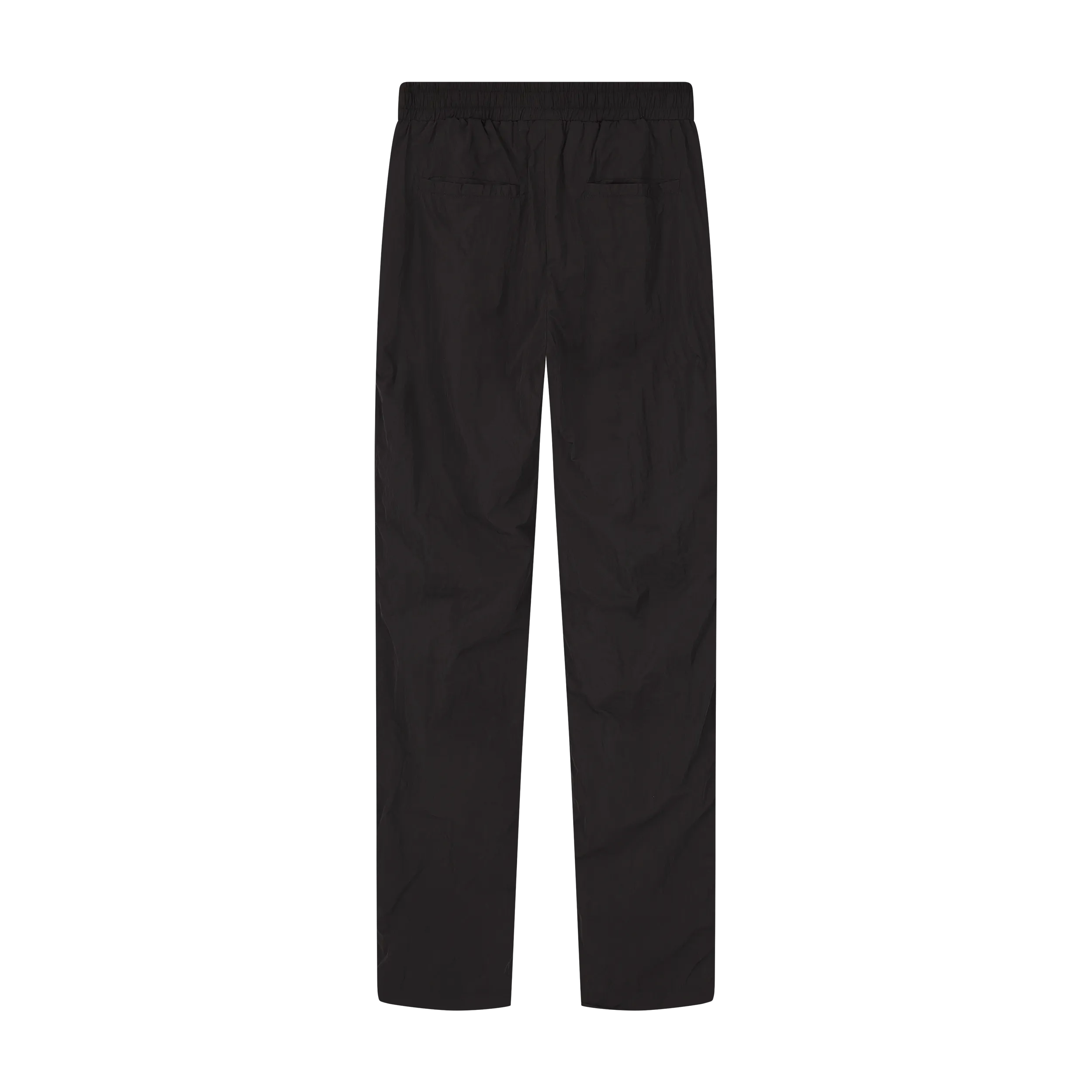 Slide Nylon Flare Zipper Pant Black