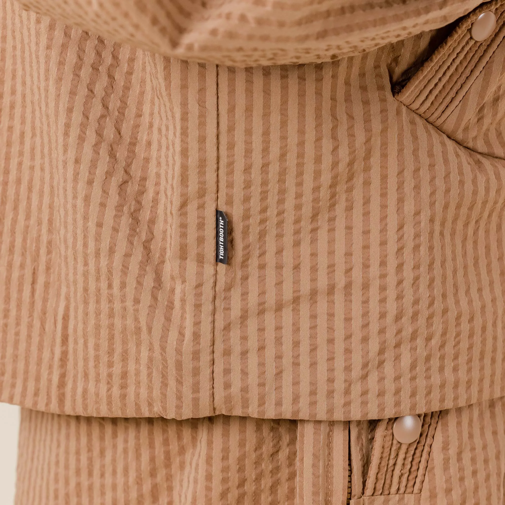 Tightbooth - Seersucker Stripe Track Jacket - Beige