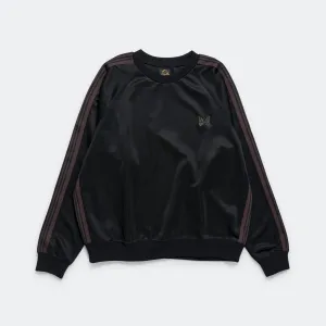 Track Crewneck - Black Poly Smooth