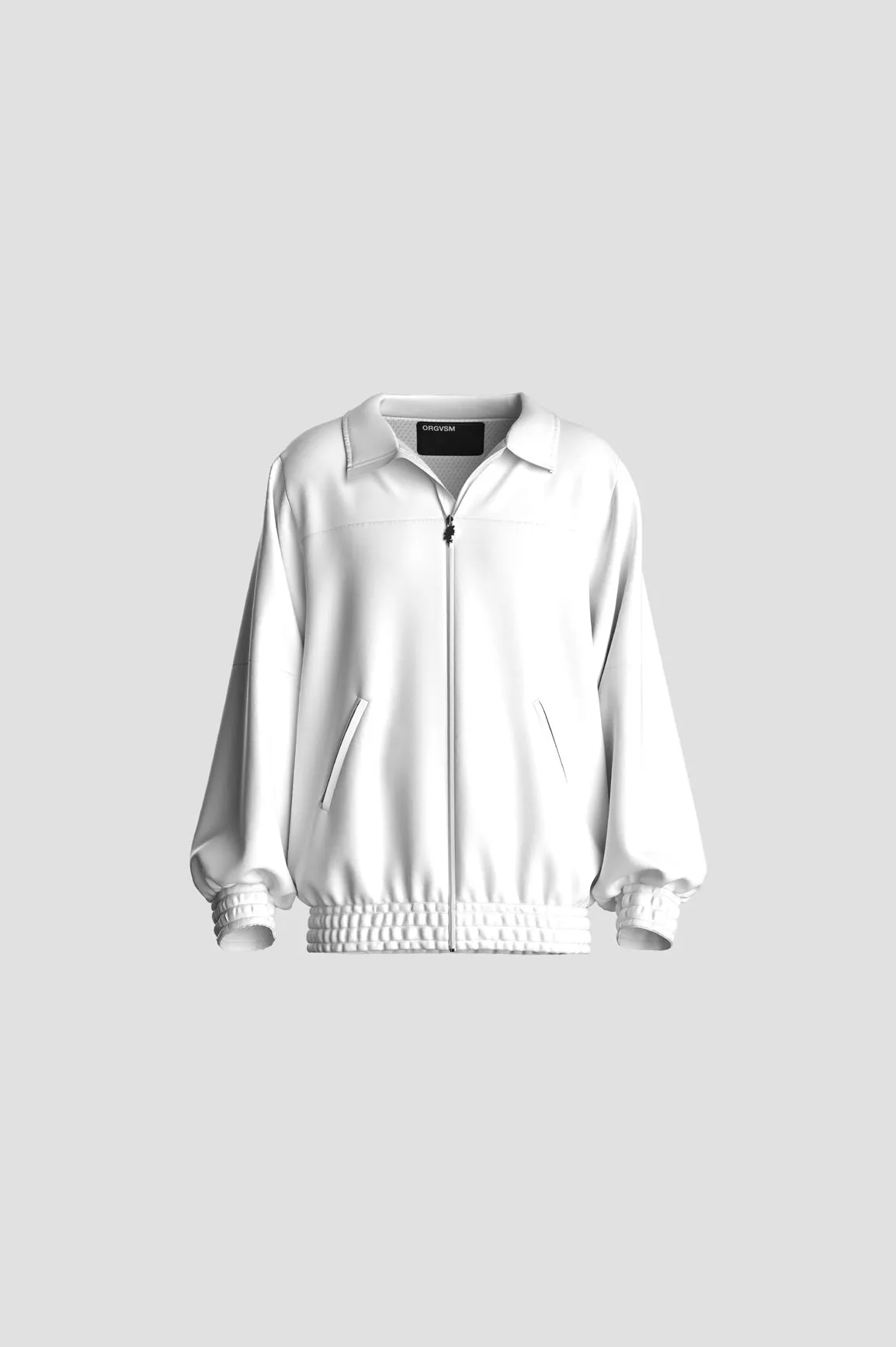 Track Jacket White Snow