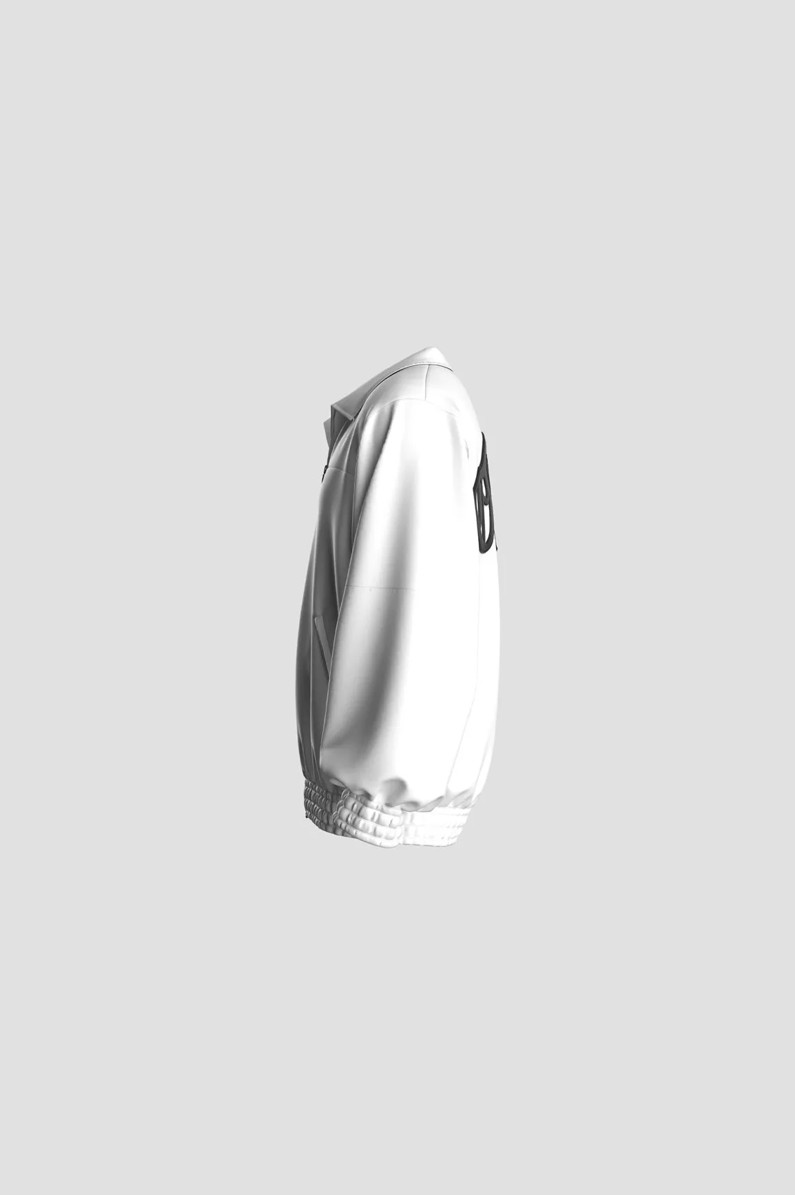 Track Jacket White Snow