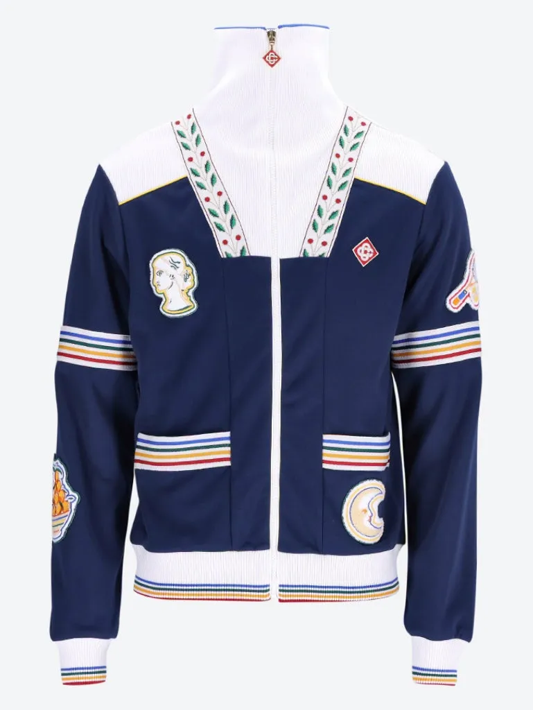 Varsity track jacket