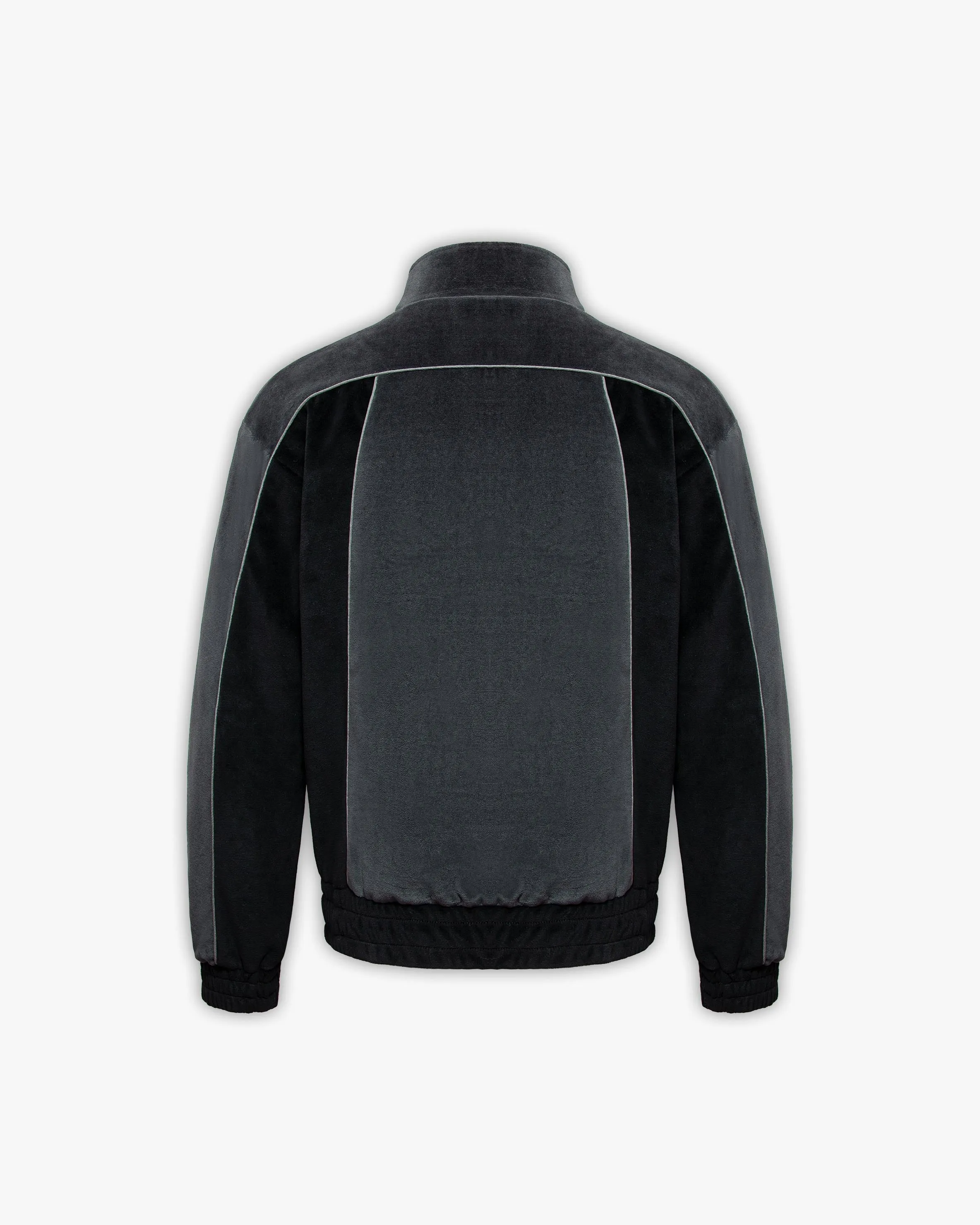 VELOURS TRACK JACKET BLACK