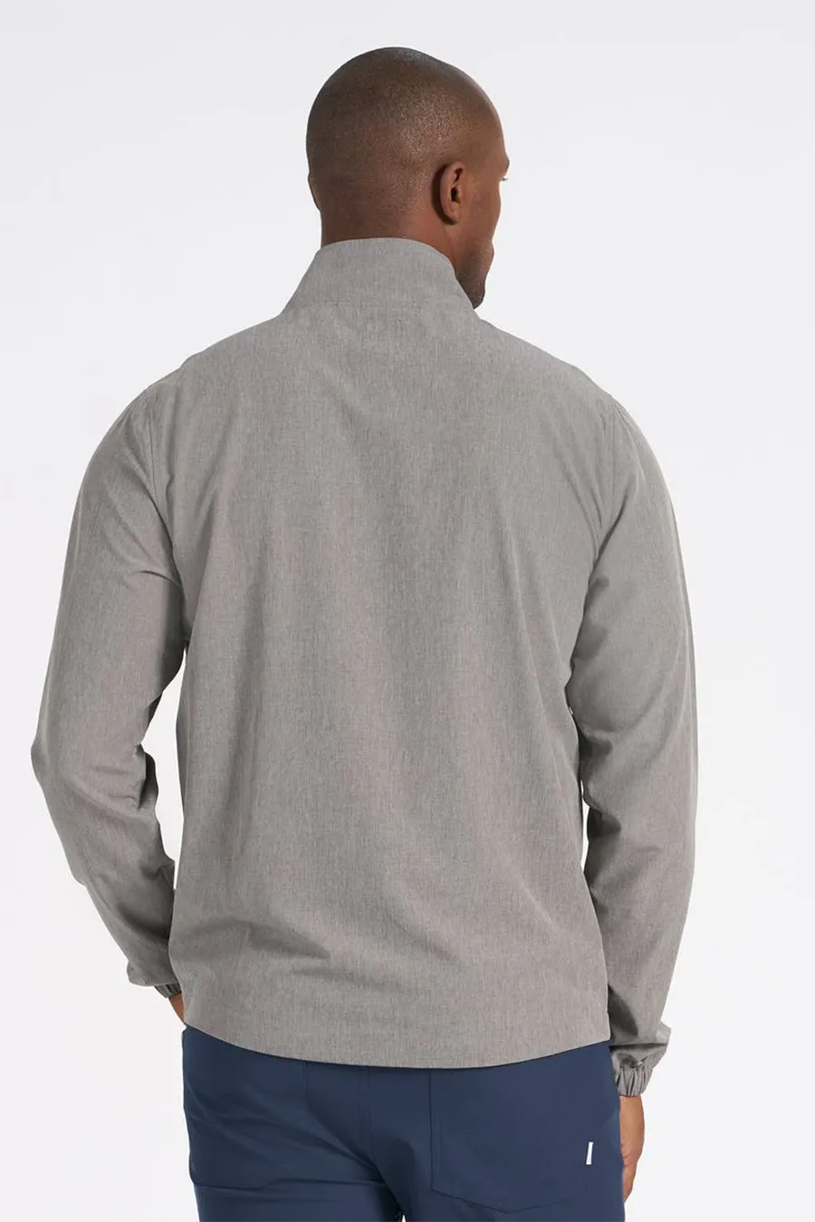 Venture Track Jacket | Grey Linen Texture