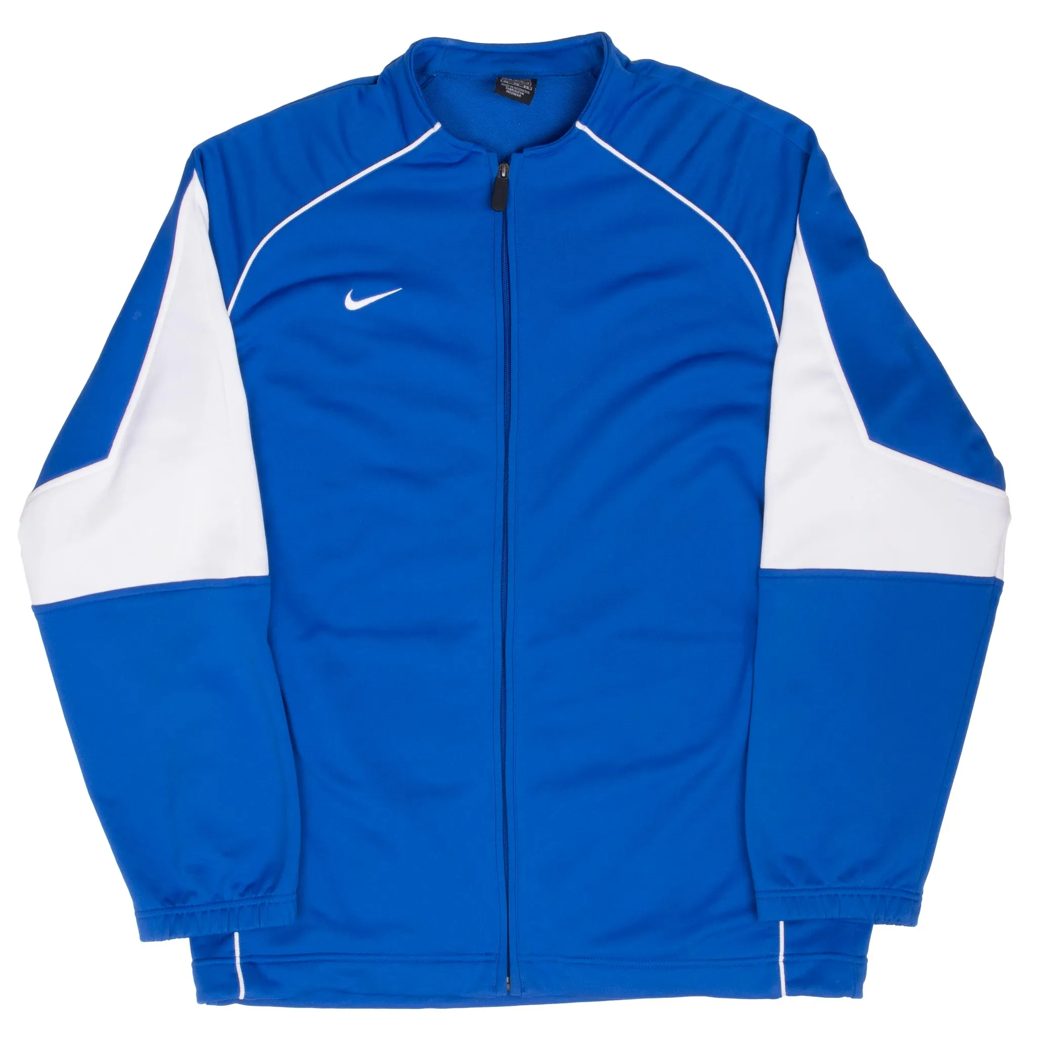 VINTAGE NIKE CLASSIC SWOOSH BLUE TRACK JACKET 1990S XL