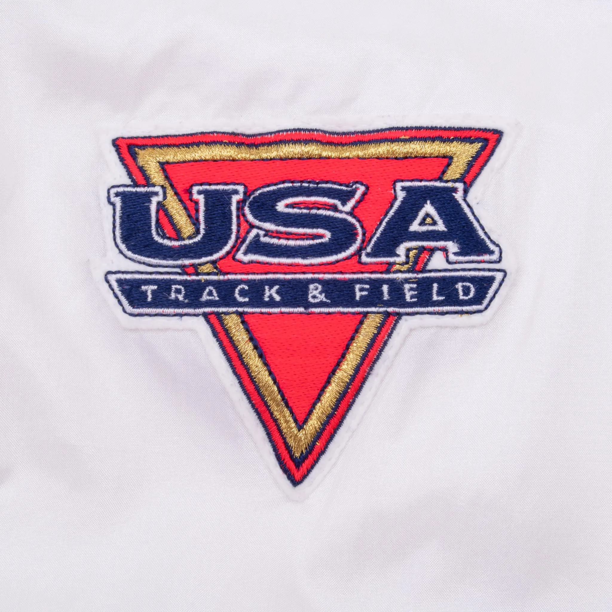 VINTAGE NIKE TRACK AND FIELD TEAM USA WHITE TRACK JACKET 1980S SMALL MADE USA