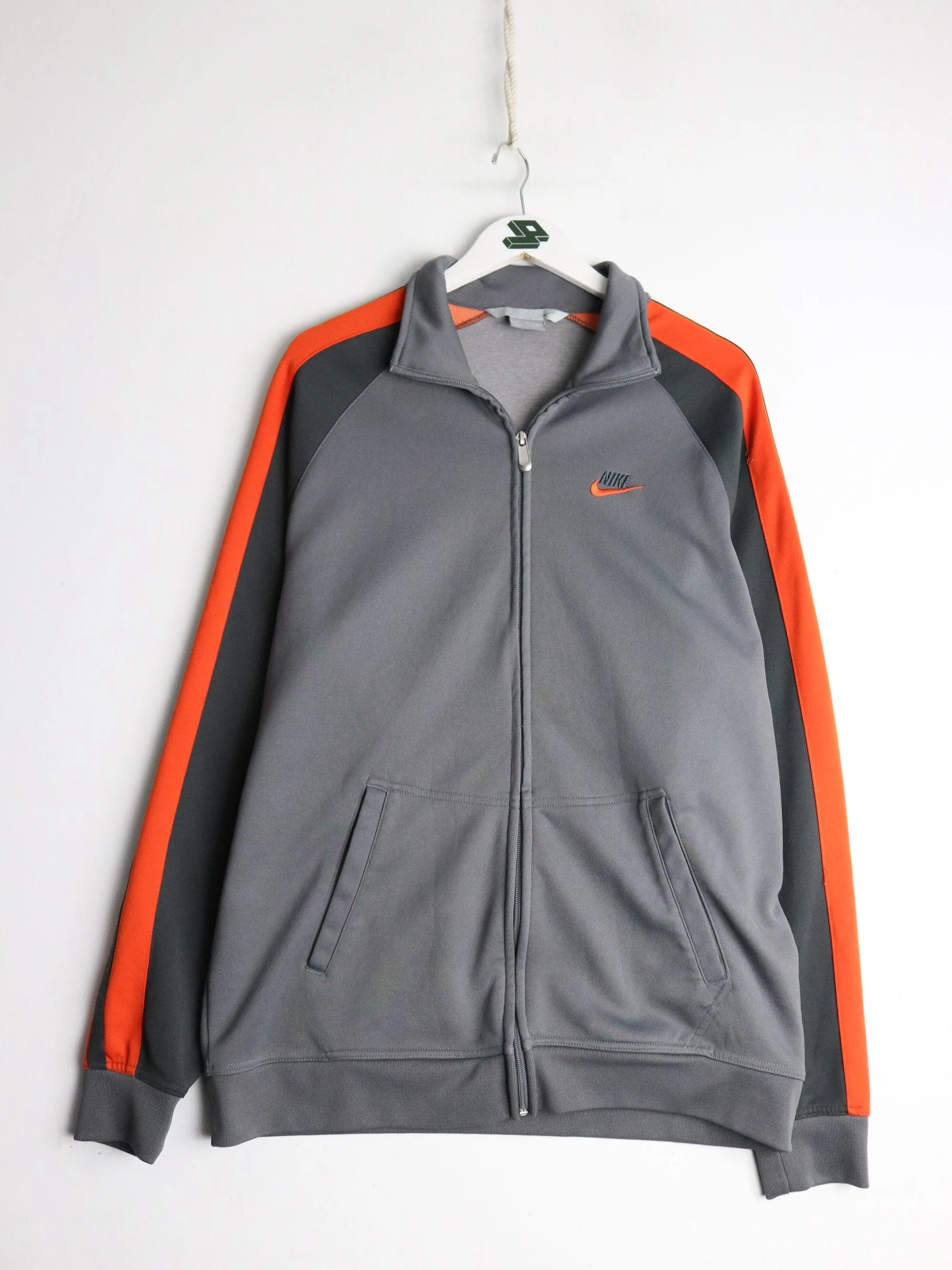 Vintage Nike Track Jacket Mens XL Grey Full Zip Athletic