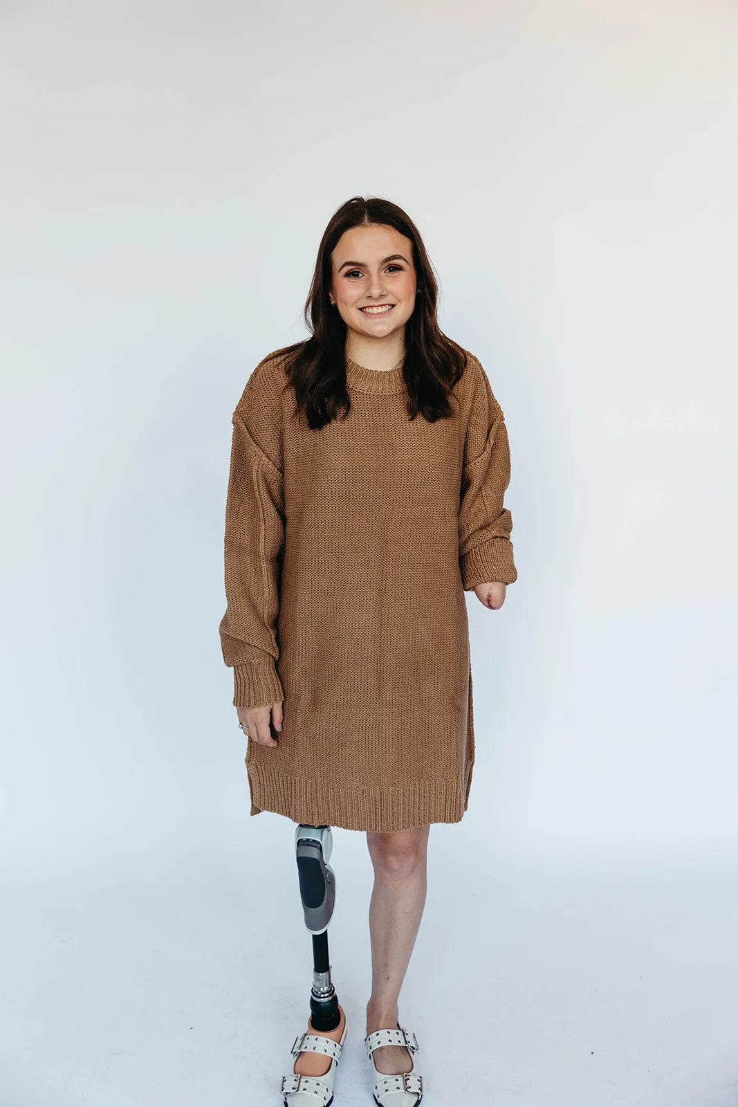 Walker Mini Dress - Mocha