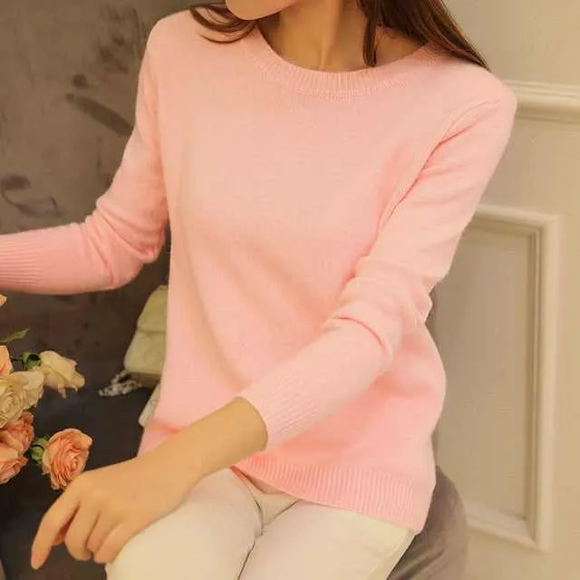 Women's Peonfly Autumn Winter Sweater Knitted Jersey Jumper